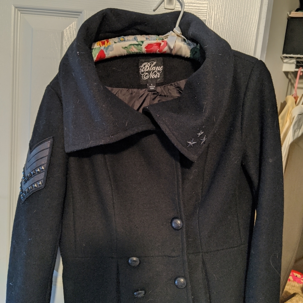 Black pea coat